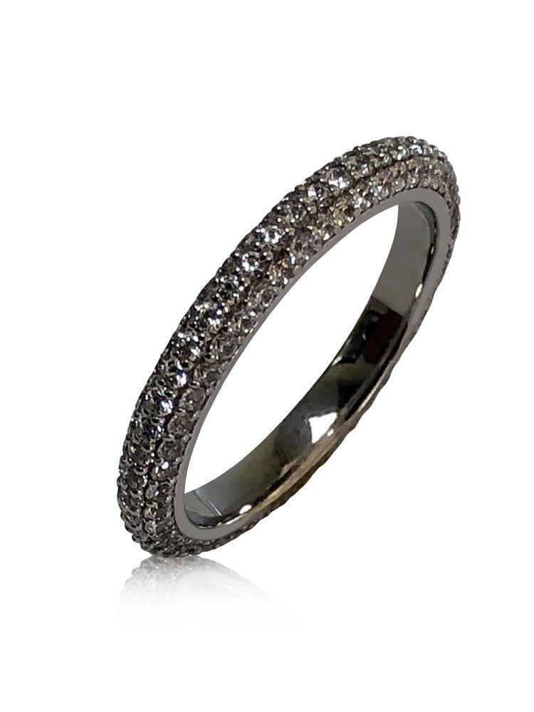 Cz pave deals eternity band