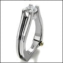Solitaire 1 Ct Round Open d Cubic Zirconia Cz Ring