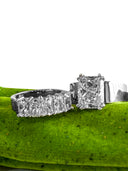 CHRISTINE 4 carat Radiant Cut Engagement Ring With Matching Band