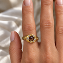 22K Rose-Cut Diamond Sculptural Ring — One of a Kind