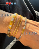 Earth-Toned Cube Diamond Bangle Bracelet – 26.8 TCW
