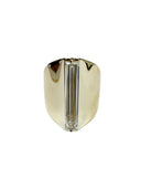 14K Yellow Gold Wide Statement Ring with 2.13ct Lab-Grown Baguette Diamond