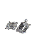 Certified 10.12 TCW Leaf Step-Cut Lab Diamond Leverback Earrings