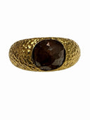 Rose cut Natural 2.25 carat brown diamond ring 18k