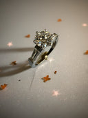 1.75 CTW Certified Lab Diamond Engagement Ring – 1 Carat D VVS2 Center, Tapered Baguettes, 14K White Gold or Platinum