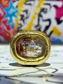 Ancient Soul — 2.71 CT Natural Salt & Pepper Rose-Cut Diamond 22K Gold Pinky Ring