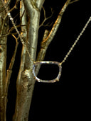 4.07ct Portrait Cut Lab Diamond Pendant in 22k & 14k Gold | Window to the Soul Necklace