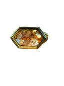 22K Handmade Brown Hexagon Rose Cut Diamond Pinky Ring – 1.3 Carat Natural Diamond