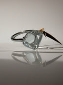 2.85 Carat Portrait Cut Lab Grown Diamond Ring in 14K White Gold – Modern Minimalist Setting