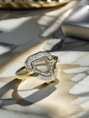 Free-Form Triangular Portrait Cut Lab Grown Diamond Ring