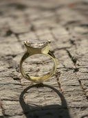 1.65ct Long Scissor-Cut Cushion (Ashoka-Inspired) Lab Diamond Ring in 18k Gold | One-of-a-Kind