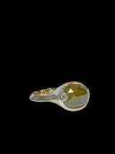 3.00 Carat Natural Green Rose Cut Diamond Ring | Handmade 14K Gold | One of a Kind