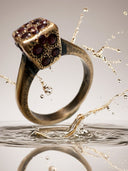 Handmade Medieval Ruby Ring – 18K Rose Gold