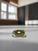 3.00 Carat Natural Green Rose Cut Diamond Ring | Handmade 14K Gold | One of a Kind