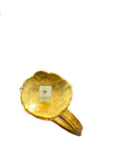 Handmade Natural Cube Diamond Ring in 22K Gold