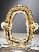 4.60 TCW Portrait-Cut Diamond Statement Ring
