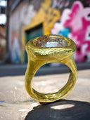 Ancient Soul — 2.71 CT Natural Salt & Pepper Rose-Cut Diamond 22K Gold Pinky Ring
