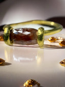 One-of-a-Kind 1.12 Carat Burnt-Brown Rose-Cut Diamond Ring in 22K Gold