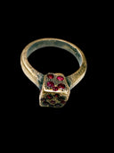 Handmade Medieval Ruby Ring – 18K Rose Gold