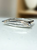 Elongated Step-Cut Marquise Lab Diamond Ring 18mm | 14K White Gold Minimalist | H VS1 | Certified
