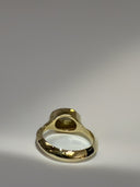 3.00 Carat Natural Green Rose Cut Diamond Ring | Handmade 14K Gold | One of a Kind