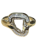Free-Form Triangular Portrait Cut Lab Grown Diamond Ring