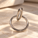 Certified 1.09 CT Elongated Marquise Step Cut Lab Diamond Ring – 14K White Gold