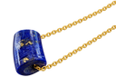 Lapis Capsule Necklace — 14K Yellow Gold