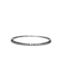 14K White Gold Flexible Bangle Tennis Bracelet with 2.7ct 2.0mm Lab-Grown Diamonds (E Color, VVS Clarity)