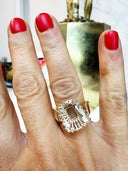 Portrait-Cut Pink Diamond Ring · 14k Yellow Gold · 3.46 CT