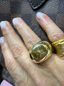 7.8 Carat Natural Green Diamond Ring – 18K Gold