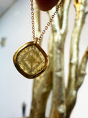 Salt and Pepper Slice Diamond Pendant