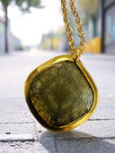 Salt and Pepper Slice Diamond Pendant
