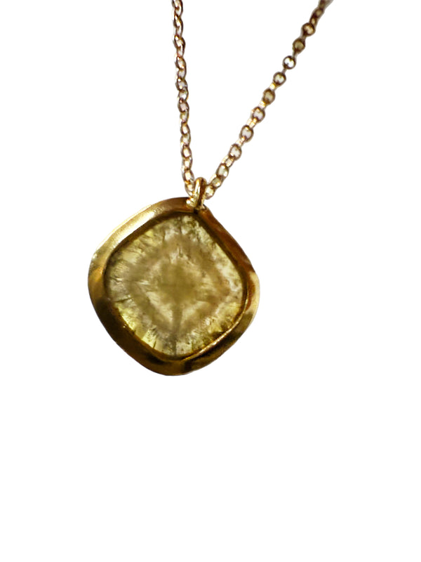 Salt and Pepper Slice Diamond Pendant