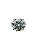 6 Carat Lab-Grown Diamond Solitaire Ring in 14k White Gold