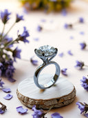 6 Carat Lab-Grown Diamond Solitaire Ring in 14k White Gold