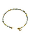 14.01 Carat Cube Chicashie Diamond Bangle Bracelet in 22K Gold