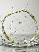 14.01 Carat Cube Chicashie Diamond Bangle Bracelet in 22K Gold