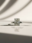 1.92 Carat Lab-Grown Diamond Solitaire Engagement Ring in 14K White Gold – F Color, VS Clarity