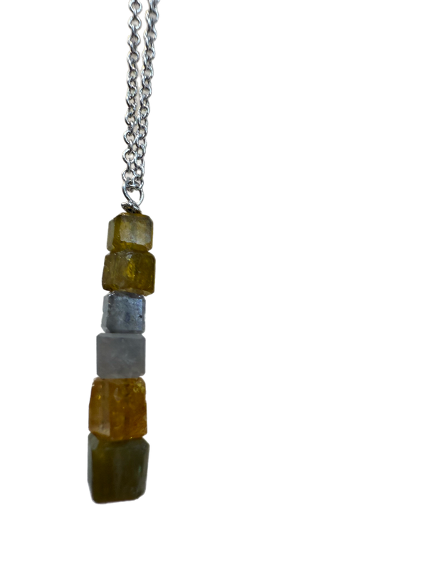 Earth Alchemy Cube Diamond Pendant