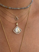 One-of-a-Kind Portrait Cut Lab Diamond Pendant