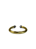 One of a Kind 22k Gold Open Band Ring with Salt & Pepper Cube Diamonds (.80 TCW)