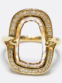 4.60 TCW Portrait-Cut Diamond Statement Ring
