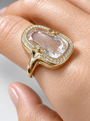 4.60 TCW Portrait-Cut Diamond Statement Ring