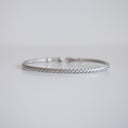 14K White Gold Bangle with 1ct Lab-Grown Diamonds (E Color, VS1 Clarity)