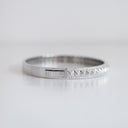 14K White Gold Pave Pyramid Bangle with 1.25ct Lab-Grown Diamonds (E Color, VVS Clarity)