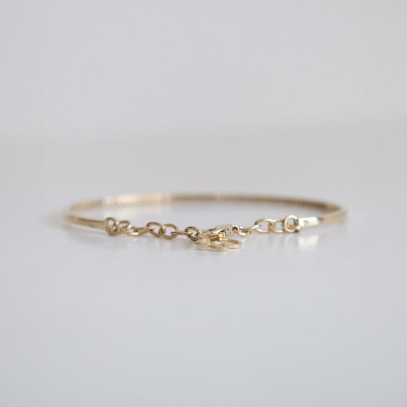 14K Yellow Gold Bangle with .55ct Lab-Grown Diamonds (E Color, VS1 Clarity)