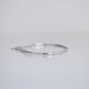 14K White Gold Bangle with .55ct Lab-Grown Diamonds (E Color, VS1 Clarity)
