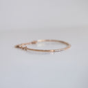 14K Rose Gold Bangle with .55ct Lab-Grown Diamonds (E Color, VS1 Clarity)
