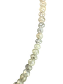 Gray Natural Diamond Bead Necklace with Handmade 24K Gold Lock - 17.37 Carats Handcrafted Fine Jewelry